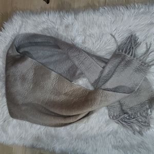 H&M Thick & Soft Oversized Scarf | Taupe/Grey Ombre | NWT | Winter Essential